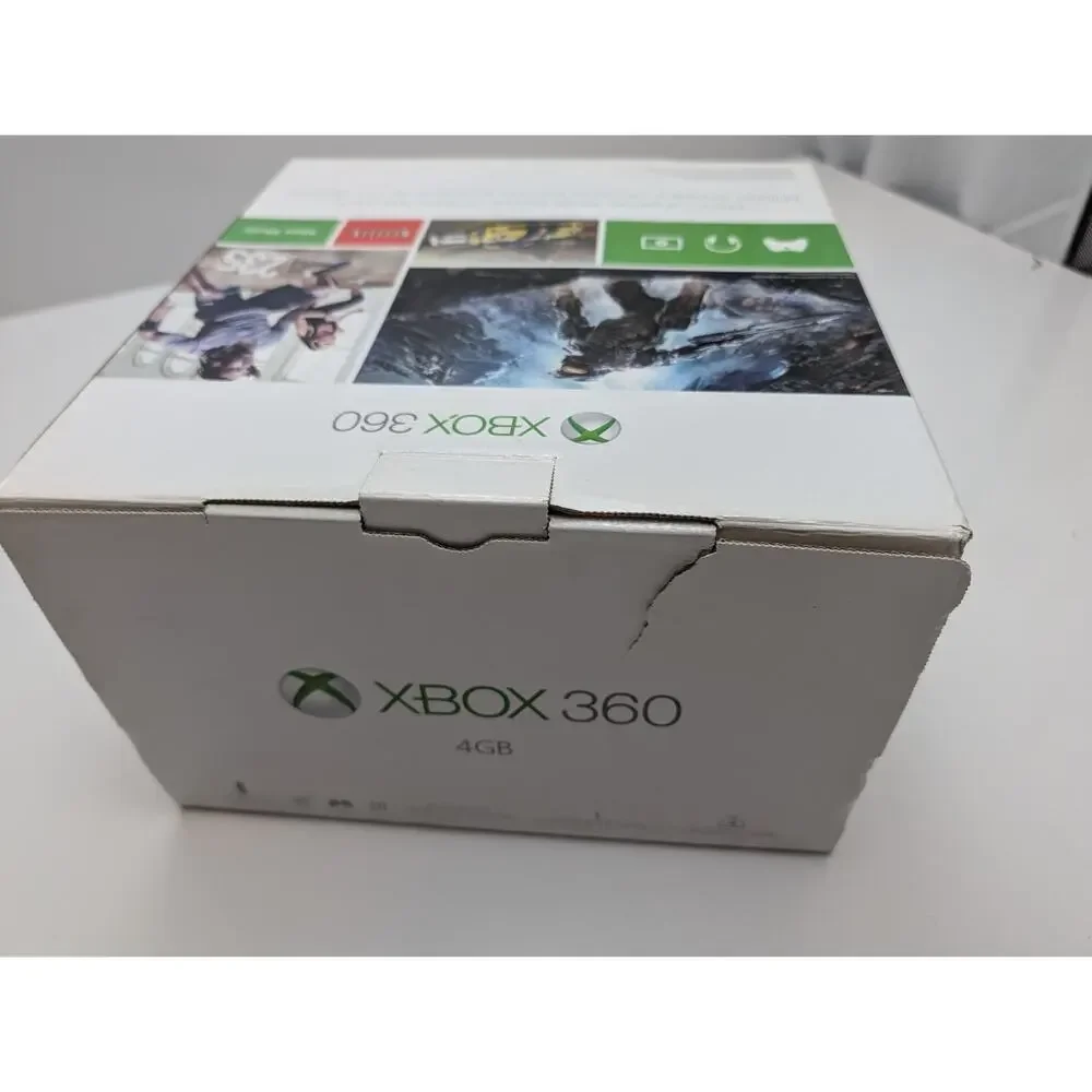 Microsoft XBOX 360 Black 4GB Video Game Console EMPTY BOX, inserts - No console!